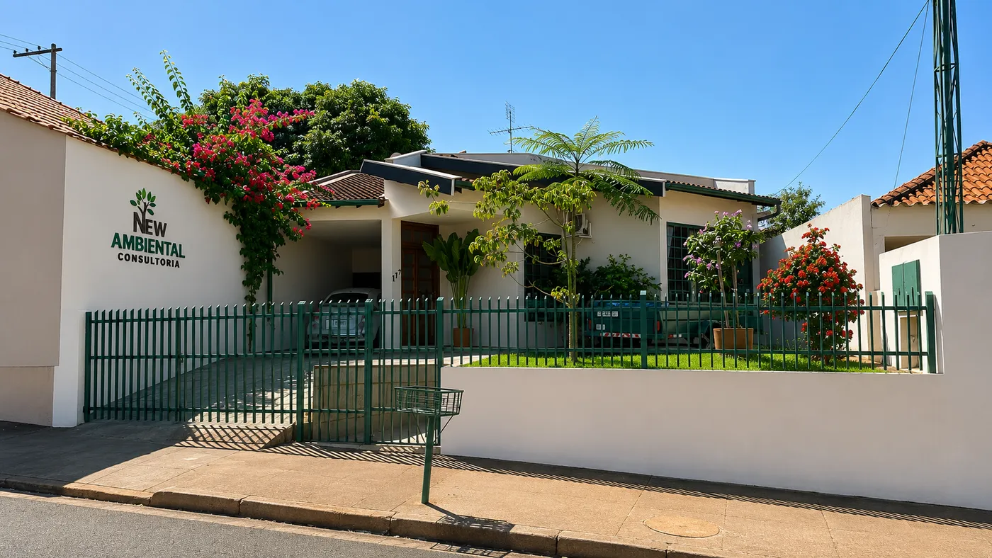 Fachada do escritório da New Ambiental Consultoria em Barretos-SP